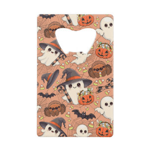 Abrebotellas De Tarjeta De Crédito Dulce Fantasma de Halloween al Estilo Kawaii
