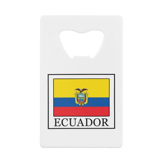 Abrebotellas De Tarjeta De Crédito Ecuador (Anverso)
