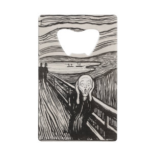 Abrebotellas De Tarjeta De Crédito Edvard Munch La Impresión De Litografía De Grito F