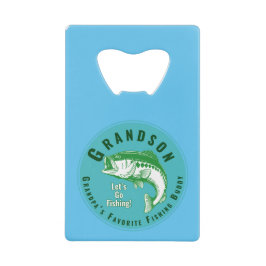 Abrebotellas De Tarjeta De Crédito El amigo pesquero favorito del abuelo