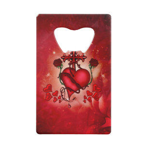 Abrebotellas De Tarjeta De Crédito El corazón maravilloso