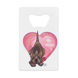 Abrebotellas De Tarjeta De Crédito El día de San Valentín de perro de Hound