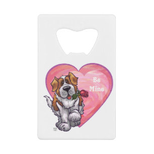 Abrebotellas De Tarjeta De Crédito El día de San Valentín de St. Bernard
