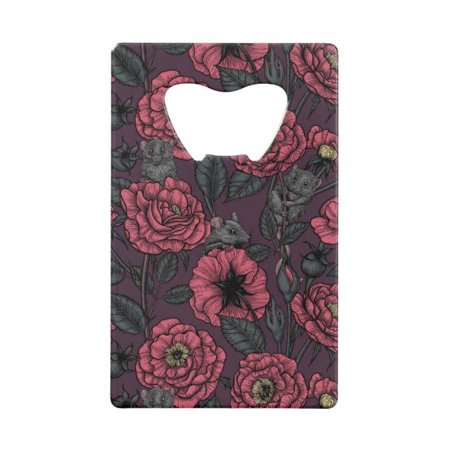 Abrebotellas De Tarjeta De Crédito El fiesta de ratones (Anverso)