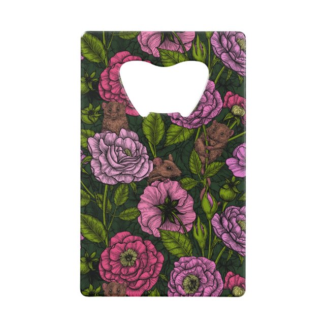 Abrebotellas De Tarjeta De Crédito El fiesta de ratones (Anverso)