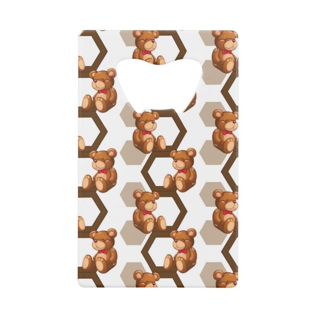 Abrebotellas De Tarjeta De Crédito el ilustracion de un arsenal del peluche refiere (Anverso)