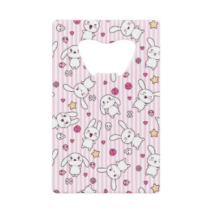 Abrebotellas De Tarjeta De Crédito el kawaii raya el modelo