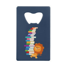 El lector voraz (León Personalizado lindo)