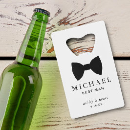 Abrebotellas De Tarjeta De Crédito El mejor Boda personalizado del hombre de la corba