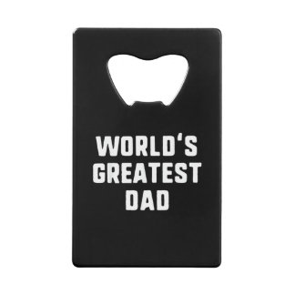 Abrebotellas De Tarjeta De Crédito El mejor papá del mundo divertida familia