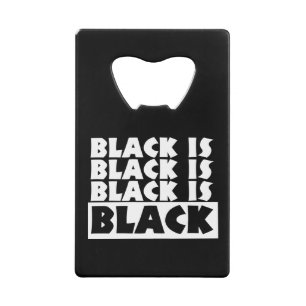 Abrebotellas De Tarjeta De Crédito El negro es negro