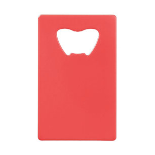 Abrebotellas De Tarjeta De Crédito El Personalizar de la decoración de color coral vi