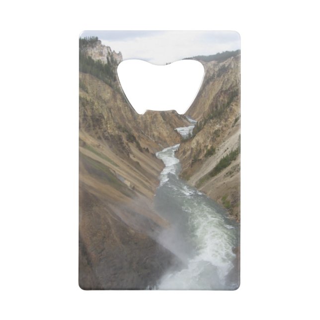 Abrebotellas De Tarjeta De Crédito El río Yellowstone (Anverso)