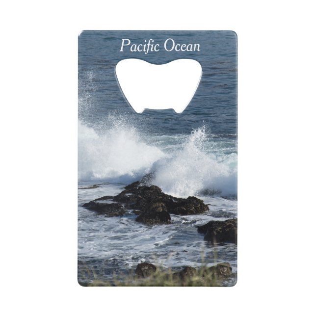 Abrebotellas De Tarjeta De Crédito El surf en el Océano Pacífico (Anverso)