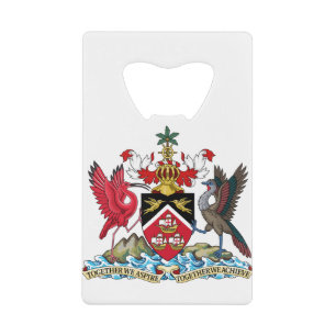 Abrebotellas De Tarjeta De Crédito emblema de trinidad y tobago