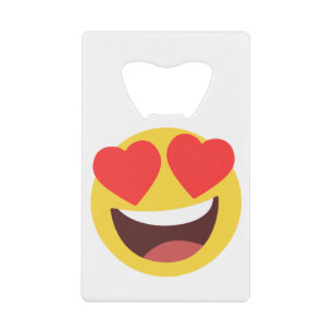 Abrebotellas De Tarjeta De Crédito Emoji de ojos cardíacos
