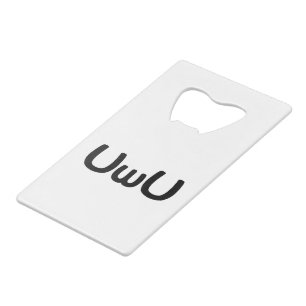 Abrebotellas De Tarjeta De Crédito Emoticon de Anime Face Feliz