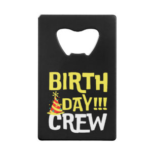 Abrebotellas De Tarjeta De Crédito Equipo de cumpleaños