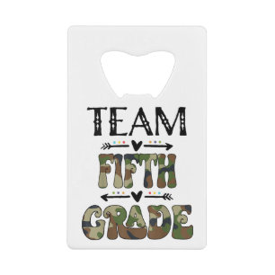 Abrebotellas De Tarjeta De Crédito Equipo De Quinto Grado De Vuelta Al Día Escolar Ma