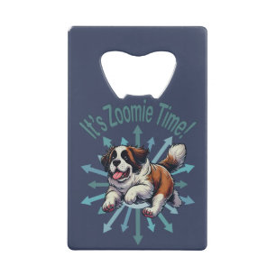 Abrebotellas De Tarjeta De Crédito Es hora de Zoomie Saint Bernard