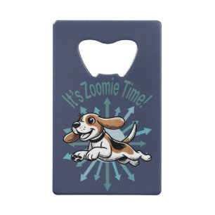 Abrebotellas De Tarjeta De Crédito Es Zoomie Time Beagle
