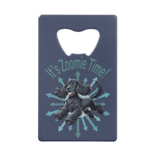 Abrebotellas De Tarjeta De Crédito Es Zoomie Time Cocker Spaniel