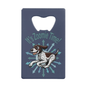 Abrebotellas De Tarjeta De Crédito Es Zoomie Time German Shorthtransmitió Pointer