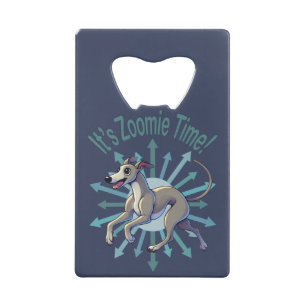 Abrebotellas De Tarjeta De Crédito Es Zoomie Time Greyhound