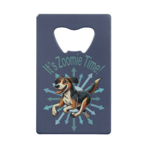 Abrebotellas De Tarjeta De Crédito Es Zoomie Time Medium Mutt