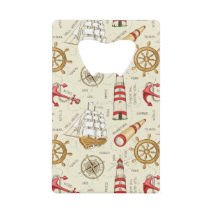 Abrebotellas De Tarjeta De Crédito Escena del océano