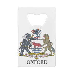 Abrebotellas De Tarjeta De Crédito Escudo de armas de Oxford