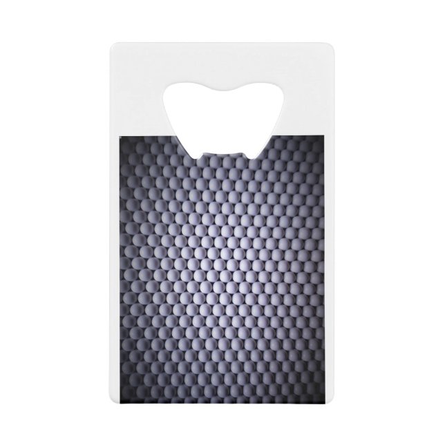 Abrebotellas De Tarjeta De Crédito Esferas blancas (Anverso)