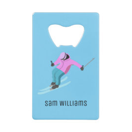 Abrebotellas De Tarjeta De Crédito Esquí