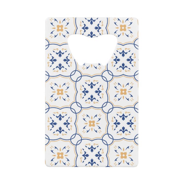 Abrebotellas De Tarjeta De Crédito Estampado de flores 11 (Anverso)