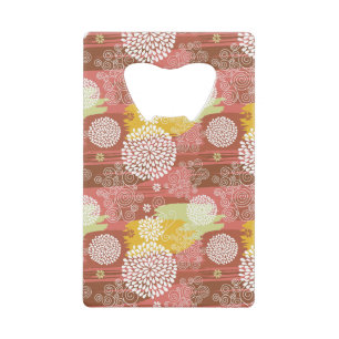 Abrebotellas De Tarjeta De Crédito Estampado de flores 2