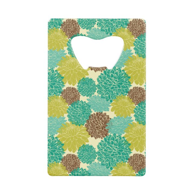Abrebotellas De Tarjeta De Crédito Estampado de flores 3 (Anverso)