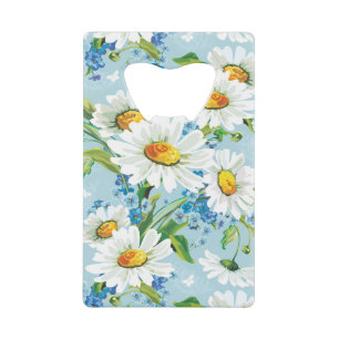 Abrebotellas De Tarjeta De Crédito Estampado de flores brillante hermoso elegante 2