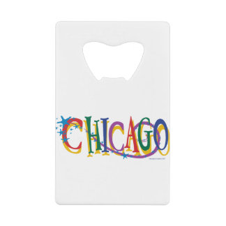 Abrebotellas De Tarjeta De Crédito Estrellas de Chicago