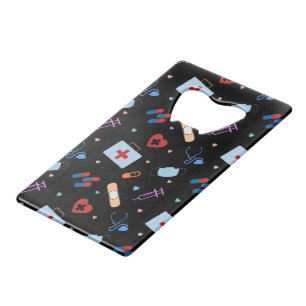 Abrebotellas De Tarjeta De Crédito Estudiante de Enfermería de Enfermeras RN   Patrón