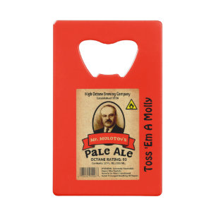 Abrebotellas De Tarjeta De Crédito Etiqueta Pale Ale de Molotov