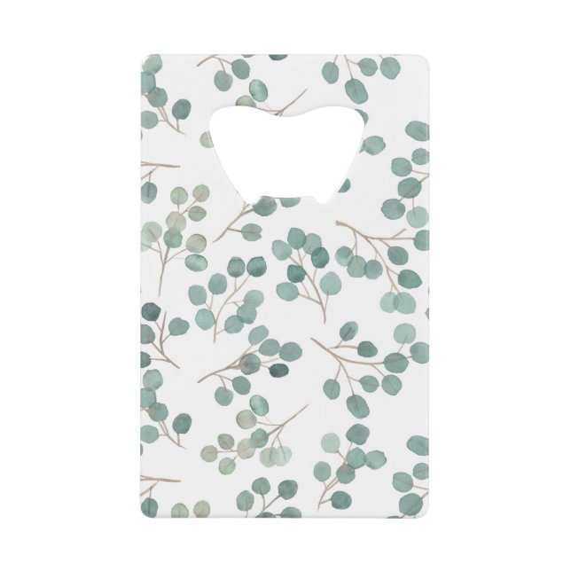 Abrebotellas De Tarjeta De Crédito Eucalyptus (Anverso)