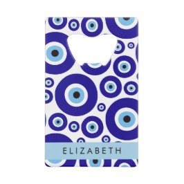 Abrebotellas De Tarjeta De Crédito Evil Eye, Greek Eye, Turkish Eye, Mati, Your Name