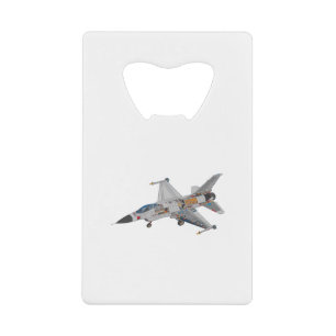 Abrebotellas De Tarjeta De Crédito F-16 Mecánica interna para aviones de combate de 