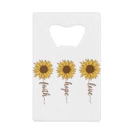 Abrebotellas De Tarjeta De Crédito Faith Hope Love