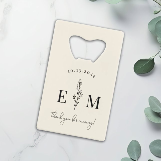 Abrebotellas De Tarjeta De Crédito Favor de la boda personalizada elegante (Subido por el creador)