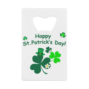 Abrebotellas De Tarjeta De Crédito Feliz Día de San Patricio