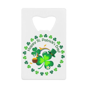 Abrebotellas De Tarjeta De Crédito Feliz Día de San Patricio