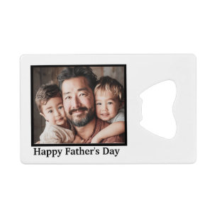Abrebotellas De Tarjeta De Crédito Feliz Día del Padre personaliza a asiático-america