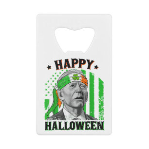 Abrebotellas De Tarjeta De Crédito Feliz Halloween Funny Joe Biden St Patricks Day Fl