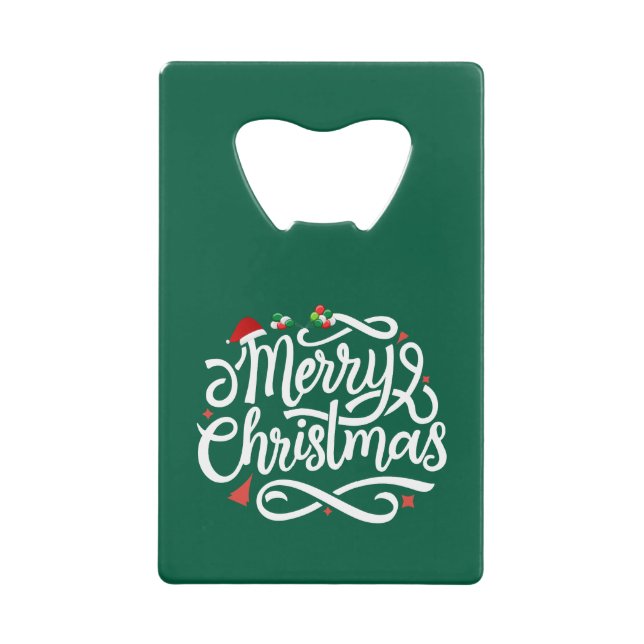 Abrebotellas De Tarjeta De Crédito Feliz Navidad-61039 (Anverso)
